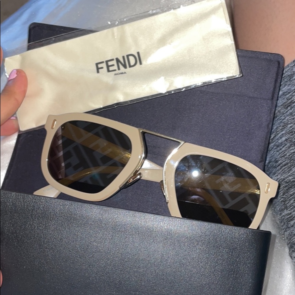 53MM Square Logo Sunglasses